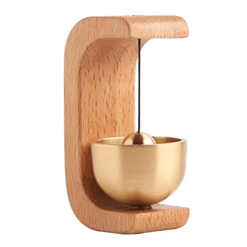 Leicht zugängliche Holz-Türklingel mit eingebautem Magnet für nahtlose Integration in Ihren Raum von BlissfulAbode