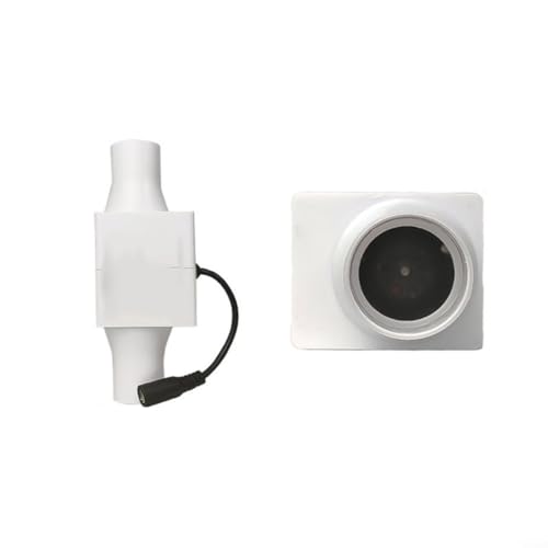 Leiser 12V Abluftventilator für Rohrsysteme, Effizienter Kunststoff Inline-Ventilator mit 2-Zoll Anschluss Durchmesser, Unterstützt Verschiedene 12V Stromquellen und Dauerbetrieb(25mm) von BlissfulAbode