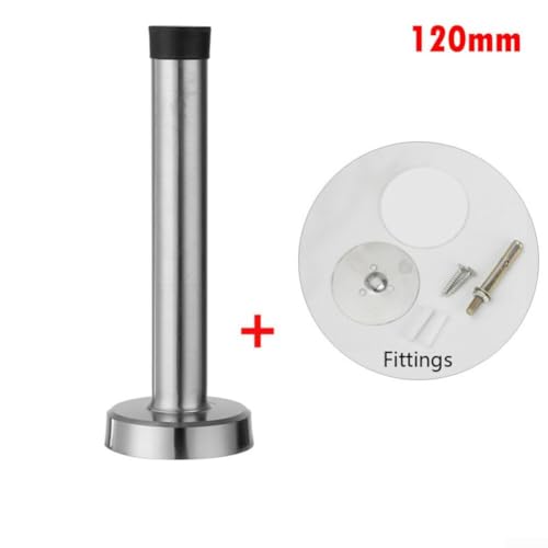 Leiser Betrieb, Türstopper aus Edelstahl und Gummi für effektive Nutzung (120 mm) von BlissfulAbode