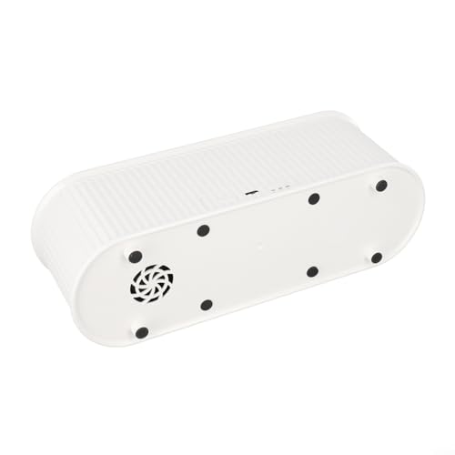 Luftbefeuchter mit buntem Flammeneffekt und Diffusor für ätherische Öle für Schlafzimmer, Wohnzimmer oder Büro (weiß) von BlissfulAbode