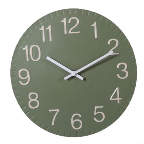 Luxus Outdoor Garten Schrift Uhr mit Licht, kreatives 3D stereoskopisches Design für Wohnzimmer und Garten, wetterbeständige Kunststoffkonstruktion (grau) von BlissfulAbode