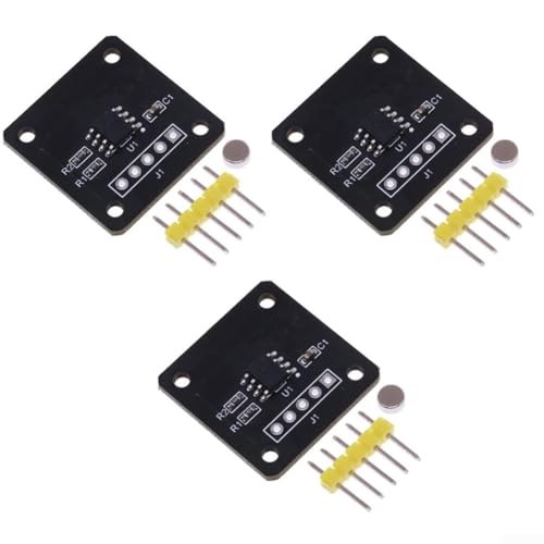 MT6701 Magnetischer Encoder-Sensor-Set, 3-teilig, mit niedriger System-Latenz und großer Temperaturtoleranz, entworfen für elektronische Gerätewinkelmessung und Steuerungssysteme von BlissfulAbode