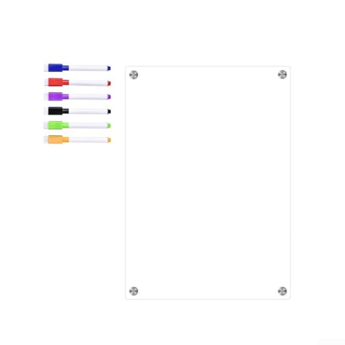 Magnetischer Kühlschrank-Organizer aus Acryl, Monats- und Wochenkalender mit starkem Magnet und wiederverwendbarer Schrift () von BlissfulAbode
