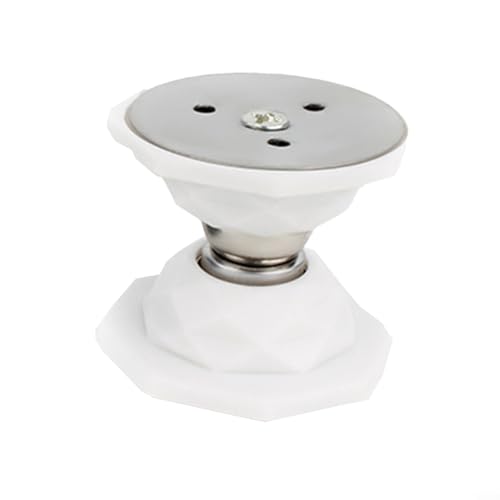 Magnetischer Silikon-Türstopper mit Basis und Anti-Kollisions-Windschutz für die Verwendung zu Hause (weiß) von BlissfulAbode