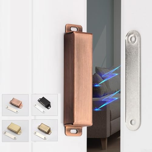 Magnetischer Türhalter für Schränke und Schiebetüren, 40 kg Zugkraft für erhöhte Sicherheit, Rotbronzefarben Magnetischer Türhalter für Schränke und Schiebetüren, 40 kg Zugkraft für erhöhte Sicherheit, Rotbronzefarben von BlissfulAbode