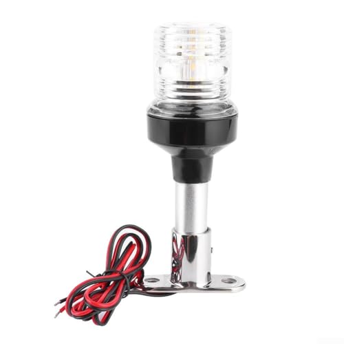 Marine LED Ankerleuchte IP67 Wasserdicht 360 Grad Abstrahlwinkel, 33 LEDs, Geeignet für 12V/24V Schiffe, Erfüllt USCG Navigationslichtstandards (8 Zoll) von BlissfulAbode