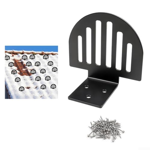 Metall-Schneeschutz, 25 Stück, Schnee-Präventionsvorrichtung mit fächerförmigem Design, vorgebohrte Löcher für einfache Installation, robustes Metall Metall-Schneeschutz, 25 Stück, Schnee-Präventionsvorrichtung mit fächerförmigem Design, vorgebohrte Löcher für einfache Installation, robustes Metall von BlissfulAbode