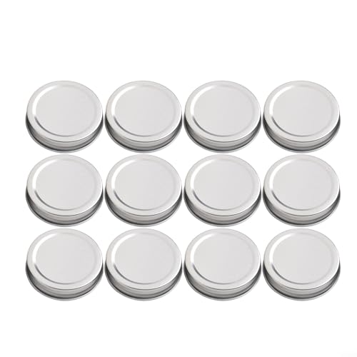 Metalldeckel für Einmachgläser mit sicherer Versiegelung, 12 Stück von BlissfulAbode