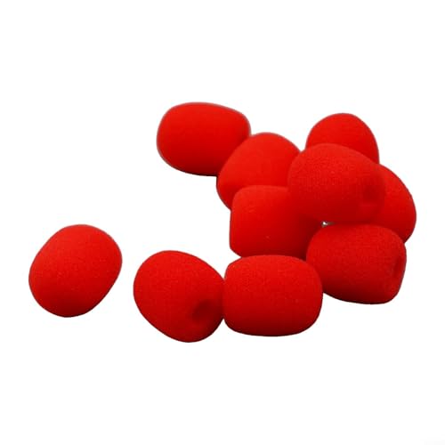 Mini-Headset-Mikrofonabdeckungen, Schaumstoff-Windschutzscheiben für Sound, Rot, 10 Stück Mini-Headset-Mikrofonabdeckungen, Schaumstoff-Windschutzscheiben für Sound, Rot, 10 Stück von BlissfulAbode