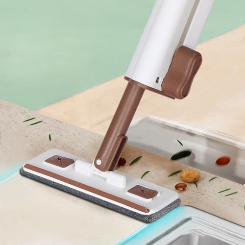 Mini Mop Hände für Haushalt und Küche Böden, Desktop Mop mit Waschbaren Pads, Kompaktes Design für Fliesen Hartholz Laminat Böden (A) von BlissfulAbode