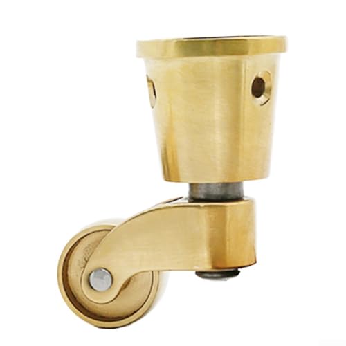 Möbelrollen aus Messing mit 360-Grad-Rotation und leisen Lagern, robuste Metallräder zur Unterstützung von Sofas, Tischen und anderen schweren Möbeln (T4921) von BlissfulAbode