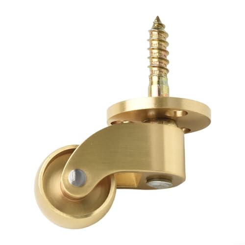 Möbelrollen aus Messing mit 360-Grad-Rotation und leisen Lagern, robuste Metallräder zur Unterstützung von Sofas, Tischen und anderen schweren Möbeln (T4924) von BlissfulAbode