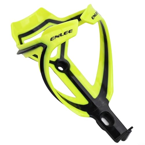 Mountainbike-Wasserflaschenhalter mit ultraleichter Fiberglas-Struktur und dynamischem zweifarbigem Design, sichere Platzierung der Flasche auf jedem Fahrrad (fluoreszierendes Gelb) von BlissfulAbode