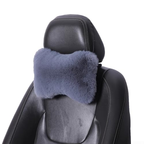 Nackenkissen für Autos, weiche und bequeme Lösung für Autofahrten (grau) von BlissfulAbode