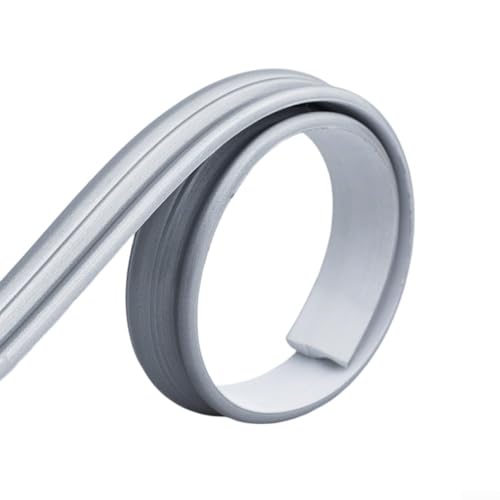 PVC-Wandpaneele mit Spiegeldekorrahmen, Selbstkantenleiste für einfache Wandanwendung, geeignet für TV-Hintergrund, Deckenlinien und Badezimmerspiegeldekoration (Silber) von BlissfulAbode