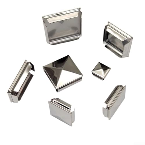 Pfostenkappe aus verzinktem Edelstahl mit einzigartiger Pyramidenform für verbesserte Ästhetik (1 Stück 25 mm) von BlissfulAbode