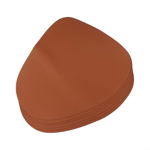 Praktische Tischsets aus PU-Leder, 6er-Set, schützt Esstische vor Hitze und Feuchtigkeit (schwarz) von BlissfulAbode