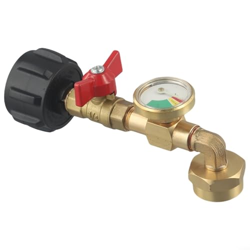 Praktischer Propangas-Adapter zum schnellen Nachfüllen kleiner Gasflaschen, sichere Verbindung zu großen Tanks Praktischer Propangas-Adapter zum schnellen Nachfüllen kleiner Gasflaschen, sichere Verbindung zu großen Tanks von BlissfulAbode