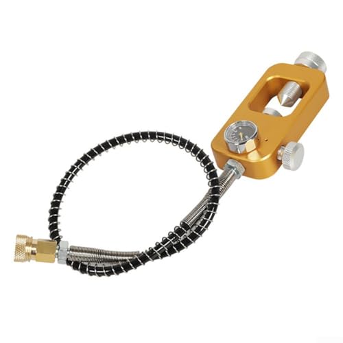 Professionelle Tauchtank-Nachfülllösung Aluminium-Adapter mit Anti-Rutsch-Funktionen für Komfort (gelbes (PSI-Zifferblatt)) von BlissfulAbode