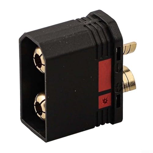 QS8S+ Batteriebeständiger Stecker mit umgekehrter Entpolarisierung und Funkenprävention, geeignet für Drahtstärke 8 10AWG und Nennstrom 130 A 200 A (schwarzer Stecker) von BlissfulAbode