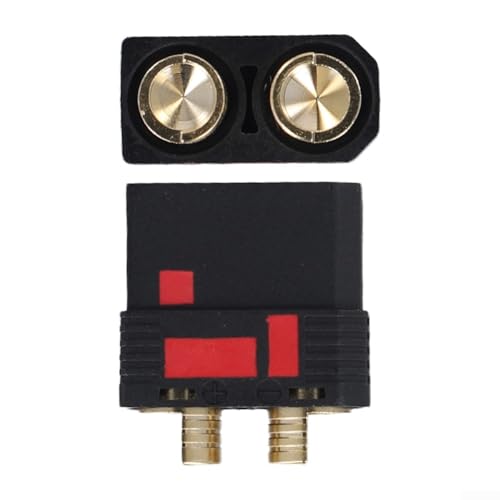 QS8S+ Batteriebeständiger Stecker mit umgekehrter Entpolarisierung und Funkenpräventionsmerkmalen, geeignet für Drahtstärke 8 10AWG und Nennstrom 130 A 200 A (schwarze Buchse) von BlissfulAbode