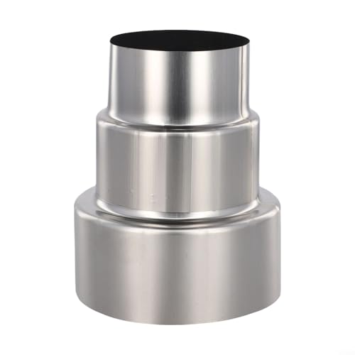 Rauchreduzierstück aus Edelstahl für Ofenrohradapter, Metallrohre für Heizungs- und Entlüftungssystemanschlüsse (Ø90 mm/Ø70 mm) von BlissfulAbode