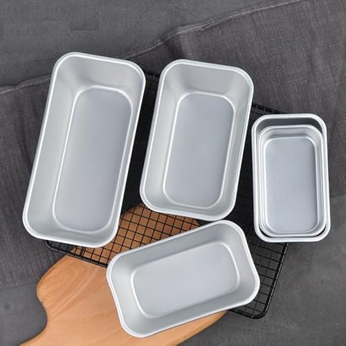 Rechteckige Antihaft-Backformen aus Aluminiumlegierung, perfekt für verschiedene Backwaren (A02) von BlissfulAbode