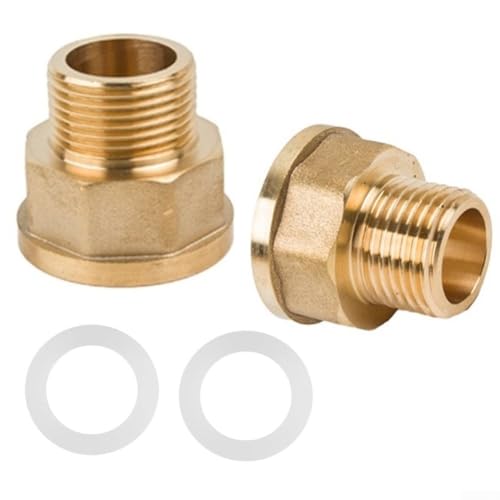 Reduzierstück-Verlängerungen aus Messing für Rohrsysteme, 86,4 auf 2,5 cm Adapter mit verbessertem Auslaufschutz, 2 Stück Reduzierstück-Verlängerungen aus Messing für Rohrsysteme, 86,4 auf 2,5 cm Adapter mit verbessertem Auslaufschutz, 2 Stück von BlissfulAbode