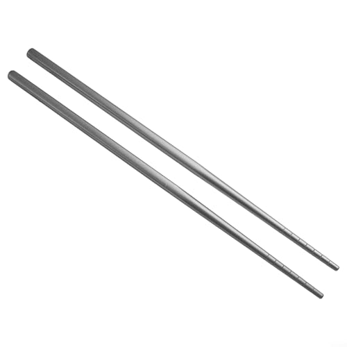 Reisebereite, rutschfeste Essstäbchen für müheloses Essen, stabiles Utensilienwerkzeug mit leicht zu tragender Tasche (Politur 195 mm) von BlissfulAbode