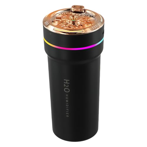 Reisefreundlicher USB-Luftbefeuchter für Pflanzen und Heimgebrauch mit flüsterleisem Betrieb und stilvollem Design (schwarz) von BlissfulAbode