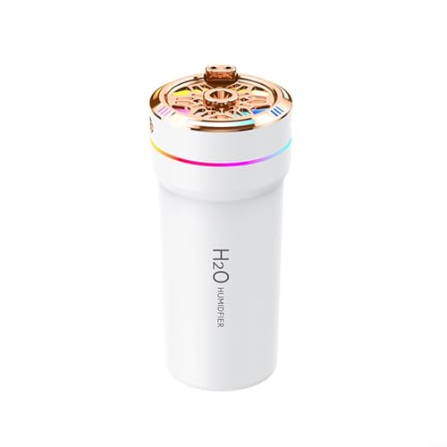 Reisefreundlicher USB-Luftbefeuchter für Pflanzen und den Heimgebrauch mit flüsterleisem Betrieb und stilvollem Design (weiß) von BlissfulAbode