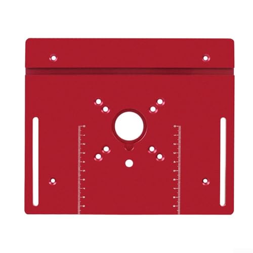 Router Lift Insert Plate for Woodworking Stable Aluminum Design for 65mm Motors (Red) von BlissfulAbode