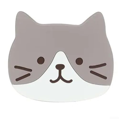 Rutschfeste Tassenmatte in Katzenform, hitzebeständiger Silikonhalter für Zuhause oder Café (2) von BlissfulAbode