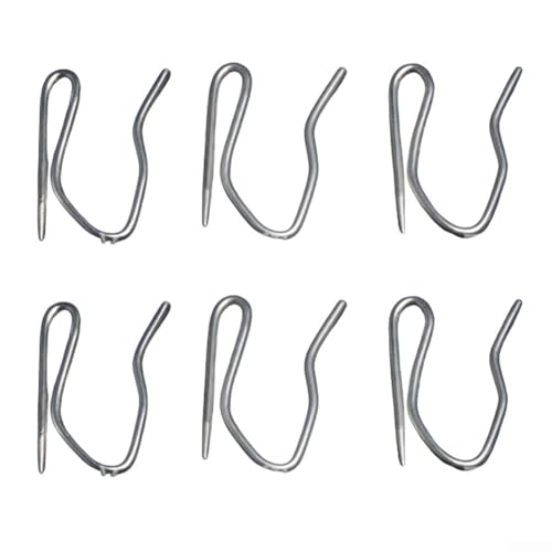 S-Haken-Zink-Legierung, perfekt geeignet für stilvolle Vorhang-Designs mit verschiedenen Überschriftenarten (10 Stück) von BlissfulAbode