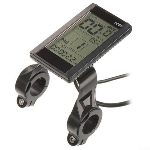 BlissfulAbode S830 eBike LCD Display mit Mehreren Funktionen für Elektrofahrrad Nr. 2 Protokoll Verwendung (5PIN wasserdichte Schnittstelle) von BlissfulAbode