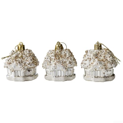 Saisonale hängende Weihnachtskugel mit galvanisiertem Kunststoff und handbemalten Details für Baum- und Kamindekorationen Saisonale hängende Weihnachtskugel mit galvanisiertem Kunststoff und handbemalten Details für Baum- und Kamindekorationen von BlissfulAbode