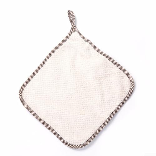 Saugfähige Geschirrtücher aus Korallen-Samt, dicke und weiche Mikrofasertücher für effiziente Reinigung und Abwischen in der Küche (Beige) von BlissfulAbode