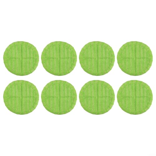 Saugfähige Mikrofaser-Wischpads für Ersatz für elektrisch schwimmende Mops, rotierende Köpfe, Reinigungspads für Hartholz, Fliesen und Laminatböden (2) von BlissfulAbode