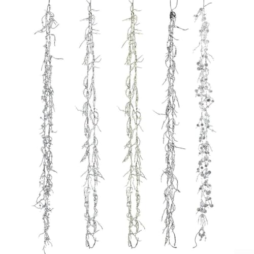 Schillernde Eiszapfen aus klarem Glas als Baumschmuck bringen Glanz in Ihre Feiertage (transparent) von BlissfulAbode