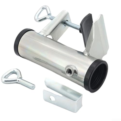 Schirmständerklemme für den Außenbereich zur sicheren Befestigung an verschiedenen Oberflächen (Silber) von BlissfulAbode