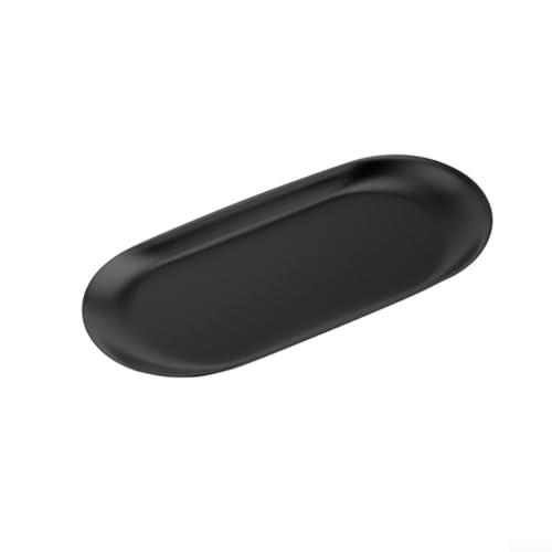 Schlankes Design, Edelstahl-Servierschale, perfekt für Schmuck oder Snacks, Schwarz von BlissfulAbode