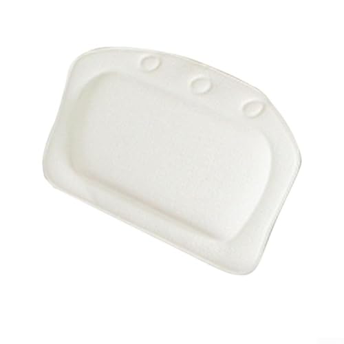 Schnell trocknendes Badewannenkissen aus wasserdichtem PVC für ein sauberes Badeerlebnis (weiß) von BlissfulAbode