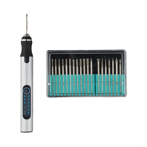 Schnurloser USB-Gravierstift mit einstellbaren Geschwindigkeitseinstellungen, geräuscharmes elektrisches Drehwerkzeug-Set für DIY Ätzen, Schnitzen, Schleifen, Polieren auf Holz, Glas, Metall und Stein Schnurloser USB-Gravierstift mit einstellbaren Geschwindigkeitseinstellungen, geräuscharmes elektrisches Drehwerkzeug-Set für DIY Ätzen, Schnitzen, Schleifen, Polieren auf Holz, Glas, Metall und Stein von BlissfulAbode