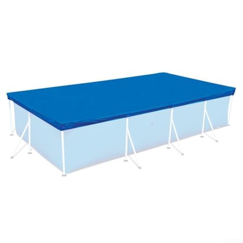 Schützende PE-Poolabdeckung hält Ihr Schwimmbad sauber mit Kordelzug für Windwiderstand (220 x 150 cm) von BlissfulAbode