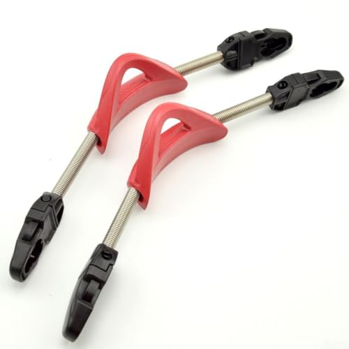 Scuba Diving Fin Straps 2 Packs Stainless Steel Spring Type with EPDM and TPR Materials Nonslip Fit for Various Fins Except Gull Coco Brand (XS red) von BlissfulAbode