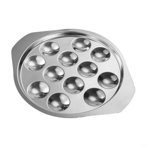 Servierplatte aus Edelstahl mit Hitzebeständigkeit für eine Reihe von Gerichten von Meeresfrüchten bis hin zu Salaten (Pfanne) von BlissfulAbode