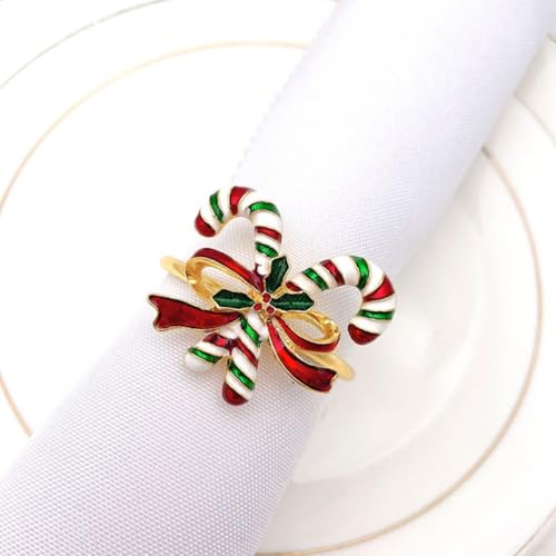 Serviettenringe aus Legierung verschönern Ihren Festtagstisch in dieser Weihnachtszeit im Jahr 2024 (3) von BlissfulAbode