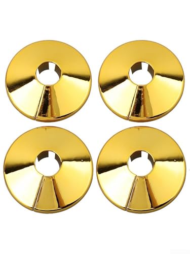 Set mit 4 Heizkörper-Rohrmanschetten aus Kunststoff für Rohre mit 15 mm Durchmesser, passend für Heizungs-, Wasser- und Gasleitungen, bietet Schutz und Dekoration von BlissfulAbode