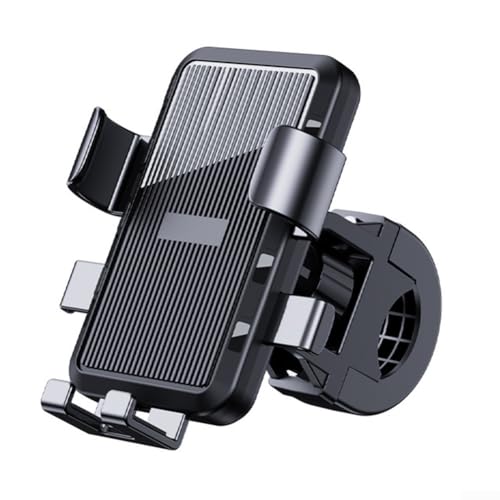 Sichere und Motorrad Handyhalterung für holprige Fahrten (Lenker schwarz) von BlissfulAbode