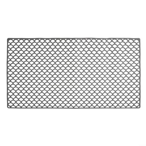 Silikonmatte für Küchenspüle, 74,9 x 38,9 cm, rutschfest, schützt Geschirr und hält den Spülbereich trocken, Mehrzwecknutzung (grau) von BlissfulAbode